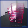 Yageli Factory Pink Color 5 Drawer Acrylic Makeup Organizer